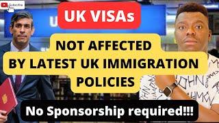 UK VISAs NOT AFFECTED BY THE LATEST UK IMMIGRATION POLICIES | No job or visa sponsorship required!