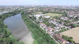 Testing my new toy DJI Phantom 3 Professional, Chiswick London