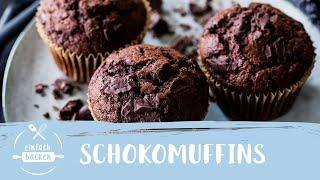 Chocolate Muffins - moist & quick | Einfach Backen