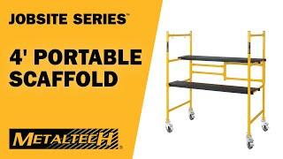 METALTECH JOBSITE SERIES - 4' High Portable Scaffold