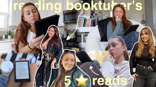 reading booktuber's 5 ⭐️ reads!