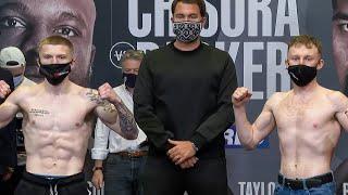 Campbell Hatton vs Levi Dunn - FULL WEIGH IN & FACE OFF | Chisora v Parker