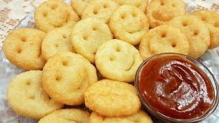 Potato Smileys~ आलू स्माइली~Homemade Crispy Potato Smiley Recipe~ Food Connection