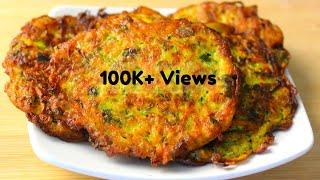 Quick and Crispy Healthy  Zucchini Fritters