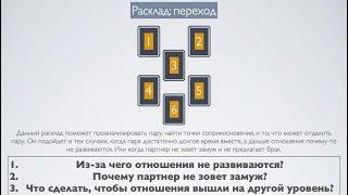 Учебная схема. Расклад «Переход». Для тех, кому не делают предложение о замужестве!