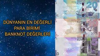 KUVEYT DİNARI BANKNOT DEĞERLERİ 