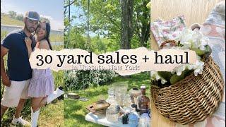 Town Yard Sale Day! Antique and thrift shopping with me + haul | How I Style My Finds