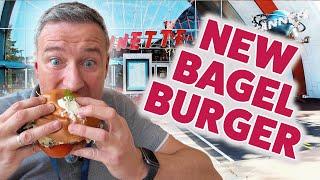  Taste Testing Annette's New Bagel Burger At Disney Village!