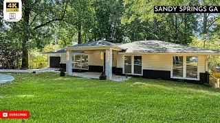 SEE INSIDE this Modernly Renovated Home For Sale in Sandy Springs GA