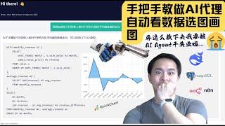 【Deepseek要干掉初级数据分析师啦|n8n】手把手教在n8n里, 做一个根据SQL返还表格结果画图的AI工作流，并打包成从查数据到画图完全纯自然语言，零代码的一站式聊天工具。