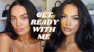 GET READY WITH ME - HAIR, MAKEUP & TAN |AD