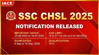 SSC CHSL 2025 NOTIFICATION OUT | VACANCIES - 3131 | APPLICATION & EXAM DATES | SELECTION PROCEDURE