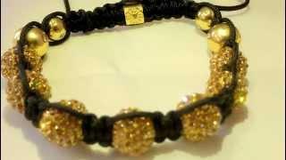 Shamballa Bracelet All Gold Edition