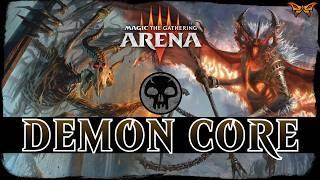 DEMONS OF DUSKMOURN | MTG Arena - Mono Black Demon Life Drain Valgavoth Combo Standard Deck