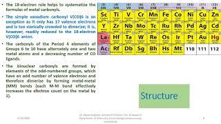 METAL CARBONYLS