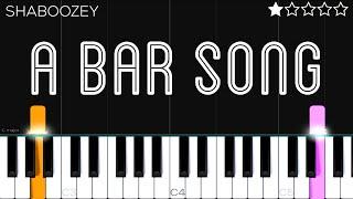 Shaboozey - A Bar Song (Tipsy) | EASY Piano Tutorial