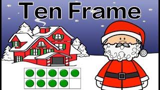 Christmas: Ten Frame Subitizing: Math Brain Break