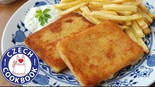 Breaded Fried Cheese Recipe -  Smažený sýr - Czech Cookbook