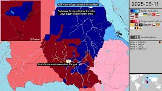 34: RSF enters Sudan and Egypt from Libya
