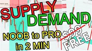 Learn SUPPLY & DEMAND Trading in 2 Minutes! **UNTOLD TRADING METHODS**