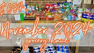 HUGE NOVEMBER 2024 GROCERY HAUL!