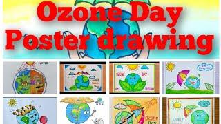 Ozone Day Drawing | Ozone Day poster ideas | how to draw ozone Day | ozone Day Drawing Painting