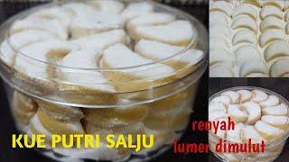 Kue putri salju renyah & lumer dimulut || kue lebaran ||kue kering