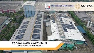 PLTS Atap (solar rooftop) di PT Bina Niaga Multiusaha (Cikarang, Jawa Barat) | Xurya Daya Indonesia