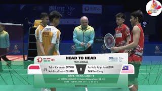 Sabar Gutama/Reza Pahlevi vs Nur Mohd Azriyn/Tan Wee Kiong | Semifinal Macau Open 2024 Highlight