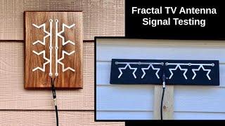 Fractal TV Antenna Signal Strength Test