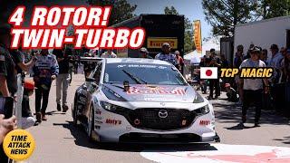 Mad Mike in 4 Rotor Twin-Turbo Mazda 3: PIKES PEAK Hill Climb Launch!