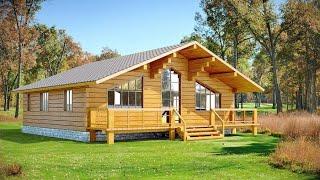 Lovely One-Story Log Cabin, Just Right, Check out the Floor Plans