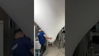 Затопили? Сольем воду #затопило #натяжныепотолки #соседи