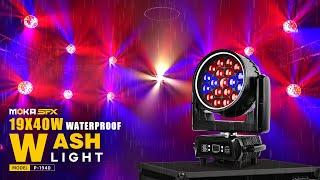 MOKA SFX 19x40W Bee Waterproof Moving Head – The Ultimate Outdoor Event Light