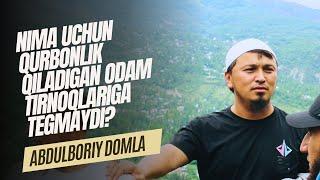 NIMA UCHUN QURBONLIK QILADIGAN ODAM TIRNOQLARIGA TEGMAYDI? | ABDULBORIY DOMLA