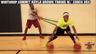 Winthrop Commit Kayla Brown Trains w/ Coach Dex! Skill Boost Academy Skill Training