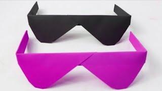 How To Make Paper Sunglasses Without Glue || Paper Craft Without Glue || Paper Folding Crafts