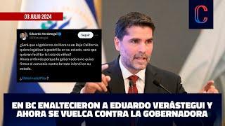 En BC enaltecieron a Eduardo Verástegui y ahora se vuelca contra la Gobernadora