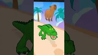 I made the capybara pull up with the alligator. #capybara #gamedev #gaming #okipullup #alligator