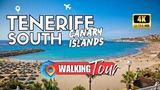 Exploring Tenerife South [Canary Islands ] | Los Cristianos to Costa Adeje | Walking Tour 4K UHD