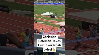 Prefontaine Classic 100m race! *INSANE* #trackandfield #100m #shorts