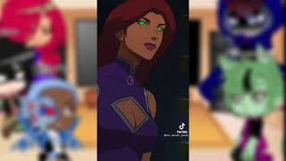 Teen titans reacts to Starfire/kori / Lazy short