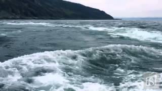 Corryvreckan whirlpool, in Scotland - sailing into the world's third largest whirlpool