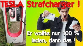 Tesla Supercharger werden Strafgebühren fällig ?