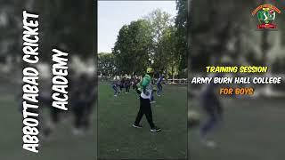 Abbottabad Cricket Academy | Training Session at Army Burn Hall College | #cricket