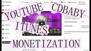 How To Monetize Your Cdbaby/Itunes Music On Youtube