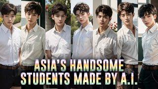 ASIA'S HANDSOME STUDENTS MADE BY AI [AI Art Lookbook] #aiart #ailookbook #aimodel