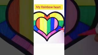 My Rainbow Heart । youtube short video। viral video । short video ।