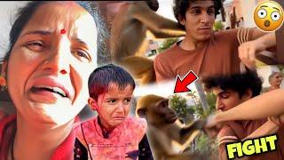 Piyush Aur Monkey Ki Fight Hogyi  || Sourav Joshi vlogs