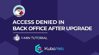 Access denied in back office after upgrade Prestashop 1.7